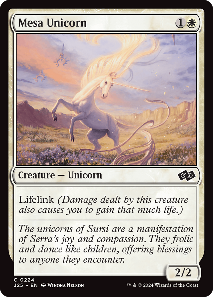 Mesa Unicorn [Foundations Jumpstart] | Card Citadel