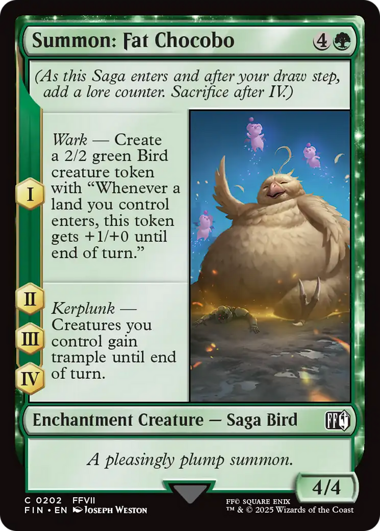 Summon: Fat Chocobo [FINAL FANTASY] | Card Citadel