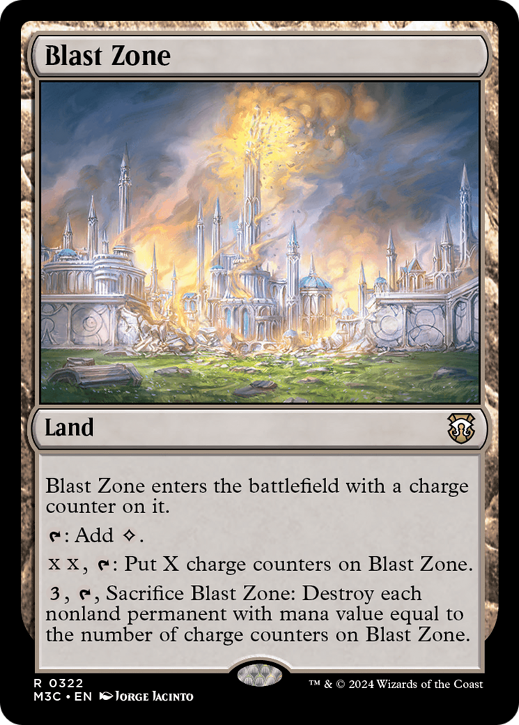Blast Zone (Ripple Foil) [Modern Horizons 3 Commander] | Card Citadel