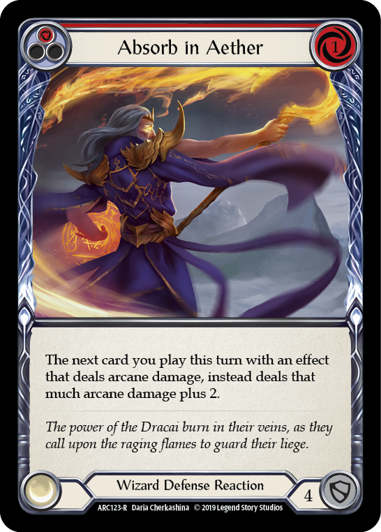 Absorb in Aether (Red) [ARC123-R] (Arcane Rising)  1st Edition Normal | Card Citadel