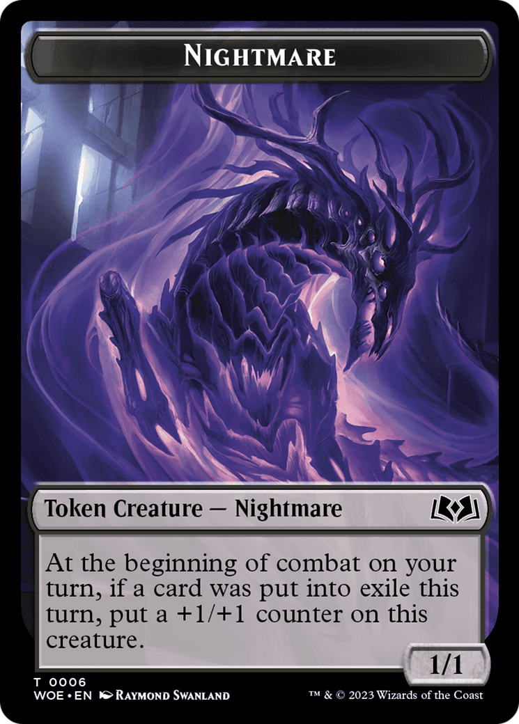 Nightmare Token [Wilds of Eldraine Tokens] | Card Citadel