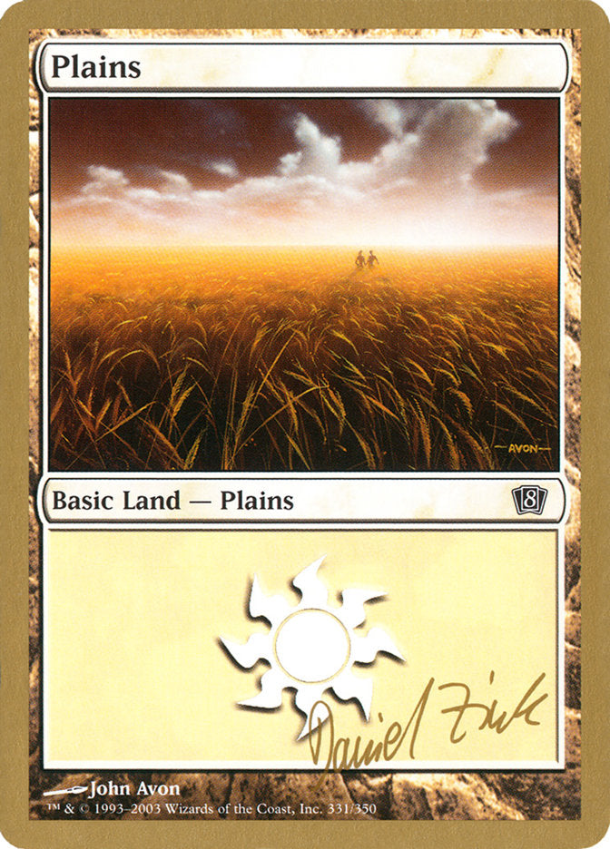 Plains (dz331) (Daniel Zink) [World Championship Decks 2003] | Card Citadel