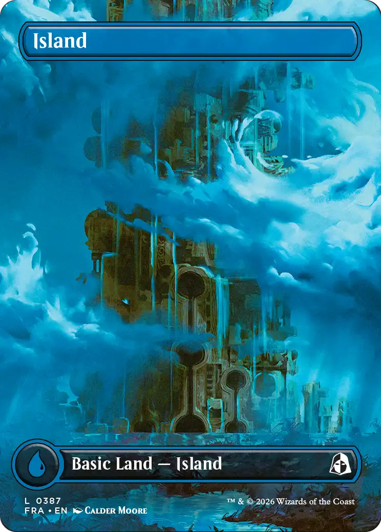 Island (Borderless) (0387) [Reality Fracture] | Card Citadel