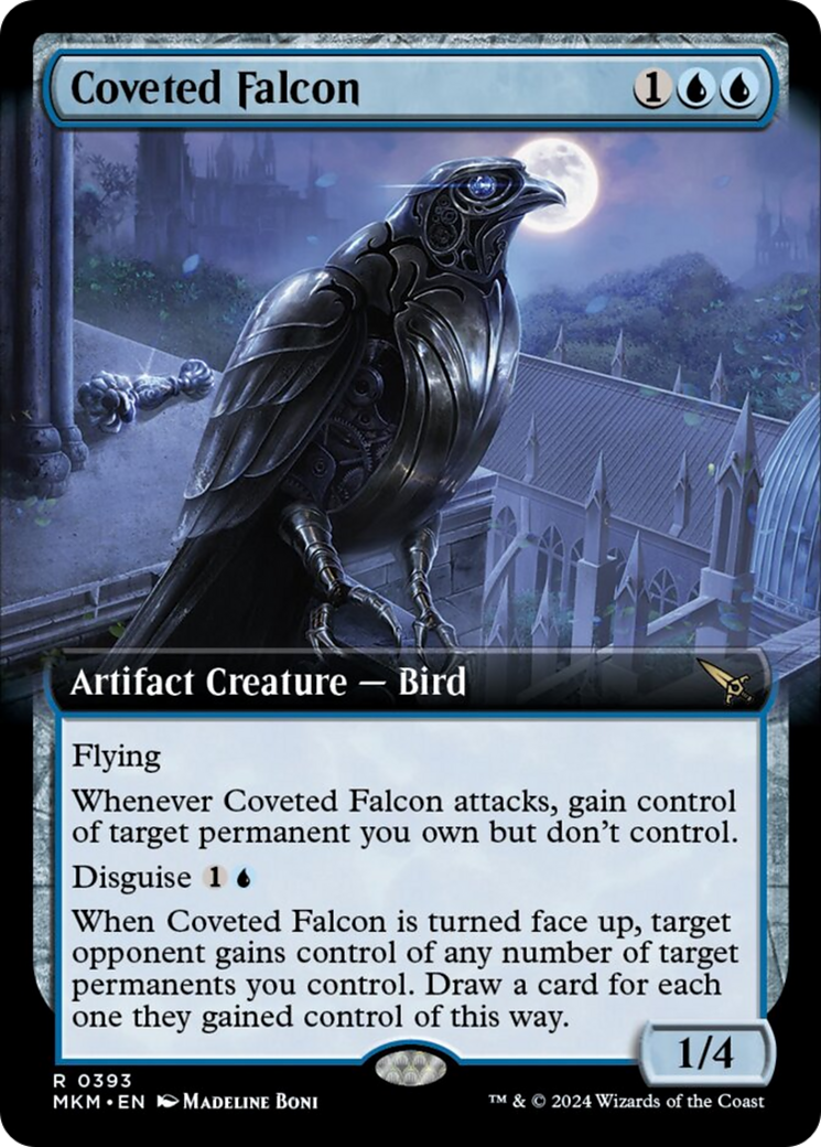 Coveted Falcon (Extended Art) [Murders at Karlov Manor] | Card Citadel