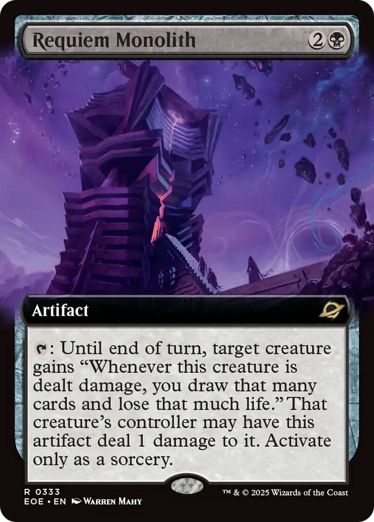 Requiem Monolith (Extended Art) [Edge of Eternities] | Card Citadel