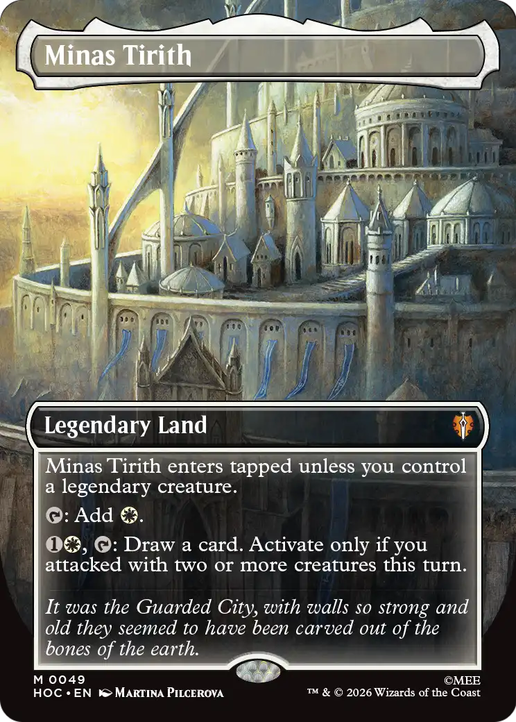 Minas Tirith (Borderless) [The Hobbit: Eternal-Legal] | Card Citadel