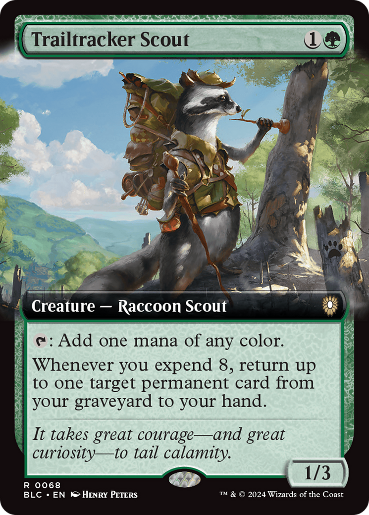 Trailtracker Scout (Extended Art) [Bloomburrow Commander] | Card Citadel