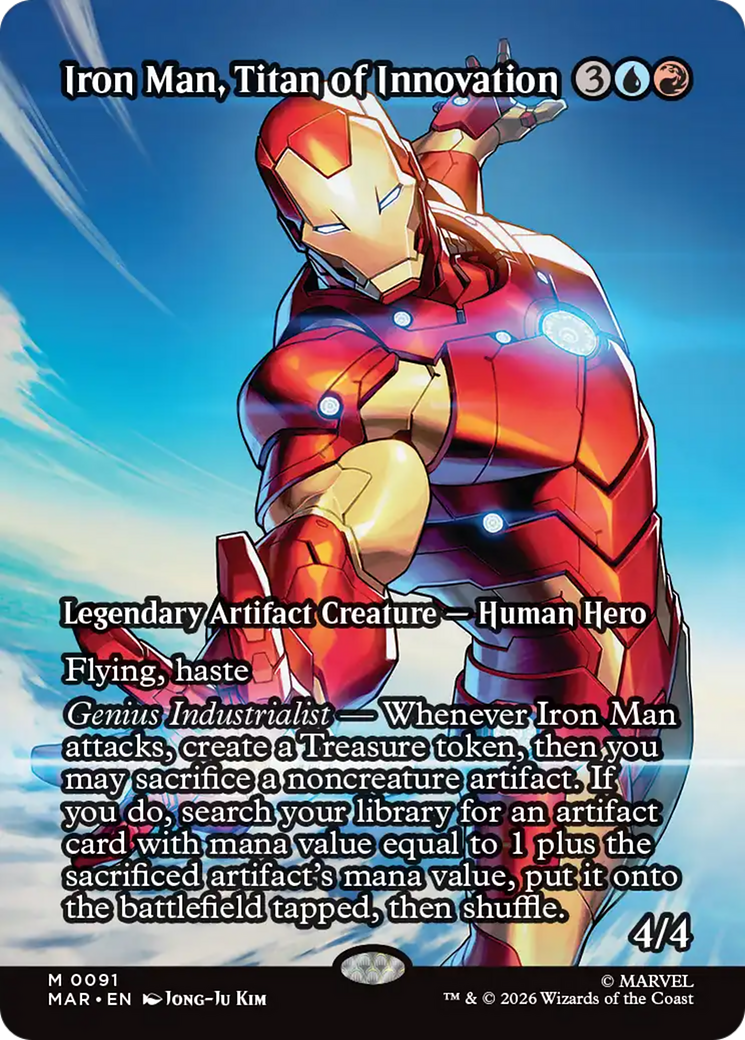 Iron Man, Titan of Innovation (Borderless) [Marvel Universe: Eternal-Legal] | Card Citadel