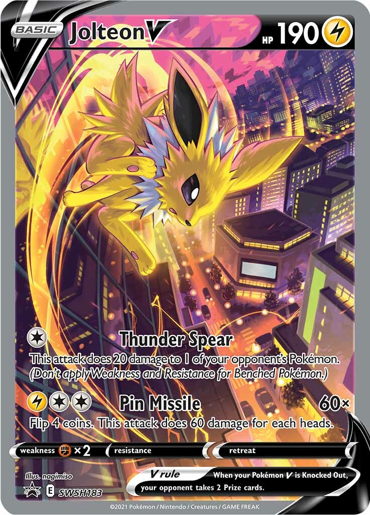 Jolteon V (SWSH183) [Sword & Shield: Black Star Promos] | Card Citadel