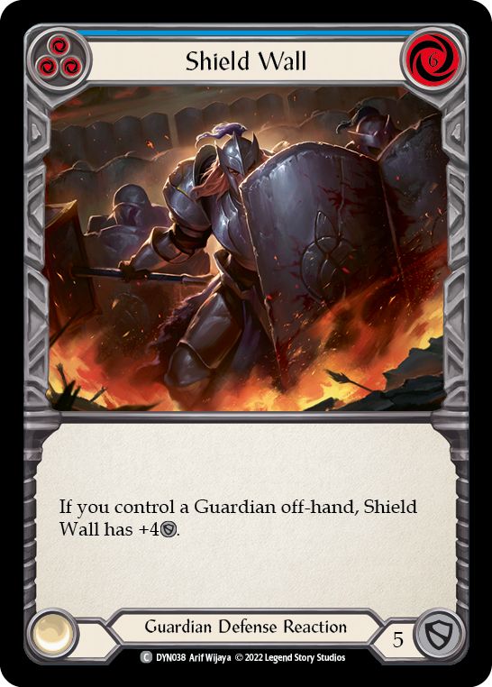 Shield Wall (Blue) [DYN038] (Dynasty) | Card Citadel