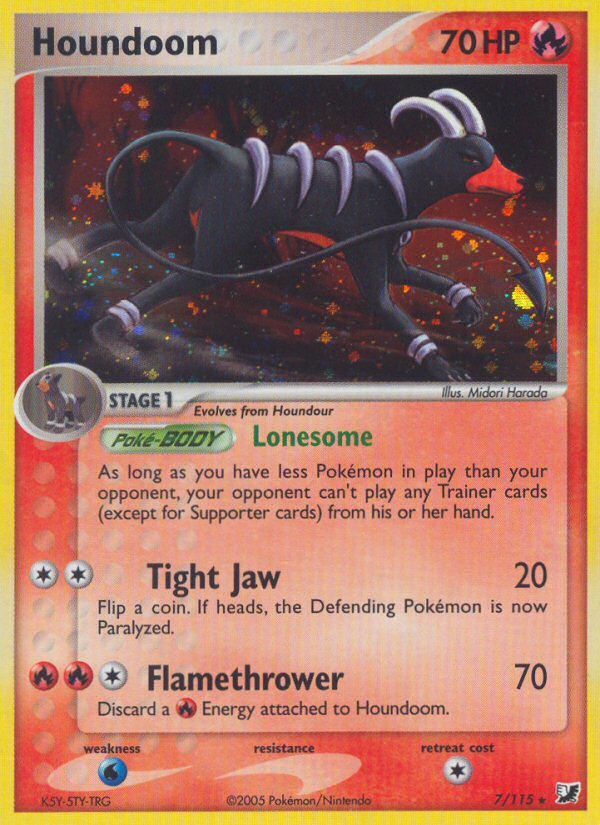 Houndoom (7/115) [EX: Unseen Forces] | Card Citadel