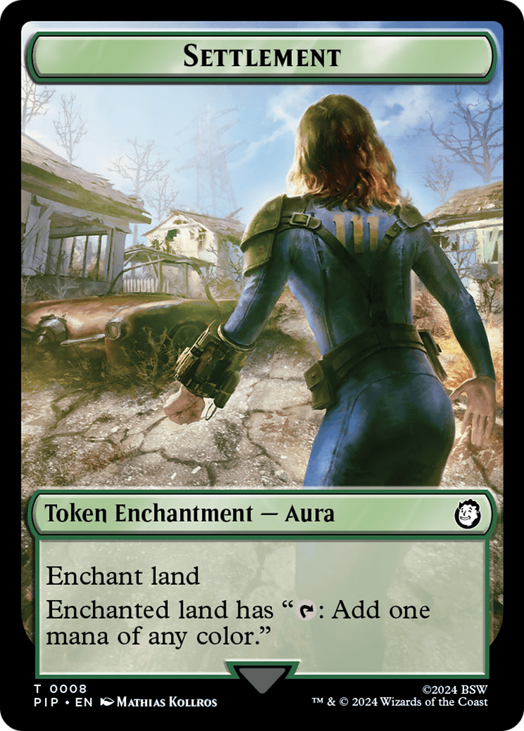 Settlement // Food (013) Double-Sided Token [Fallout Tokens] | Card Citadel