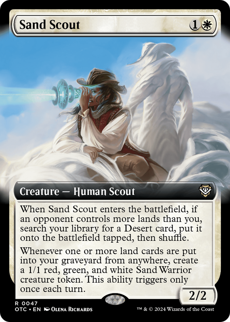 Sand Scout (Extended Art) [Outlaws of Thunder Junction Commander] | Card Citadel