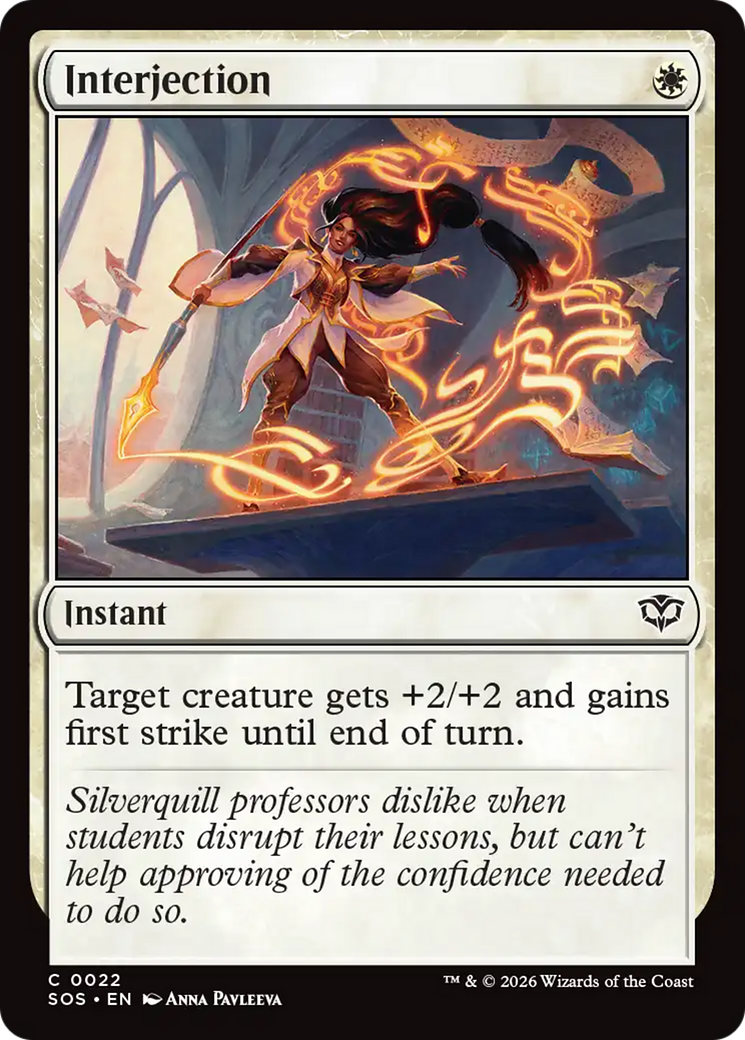 Interjection [Secrets of Strixhaven] | Card Citadel