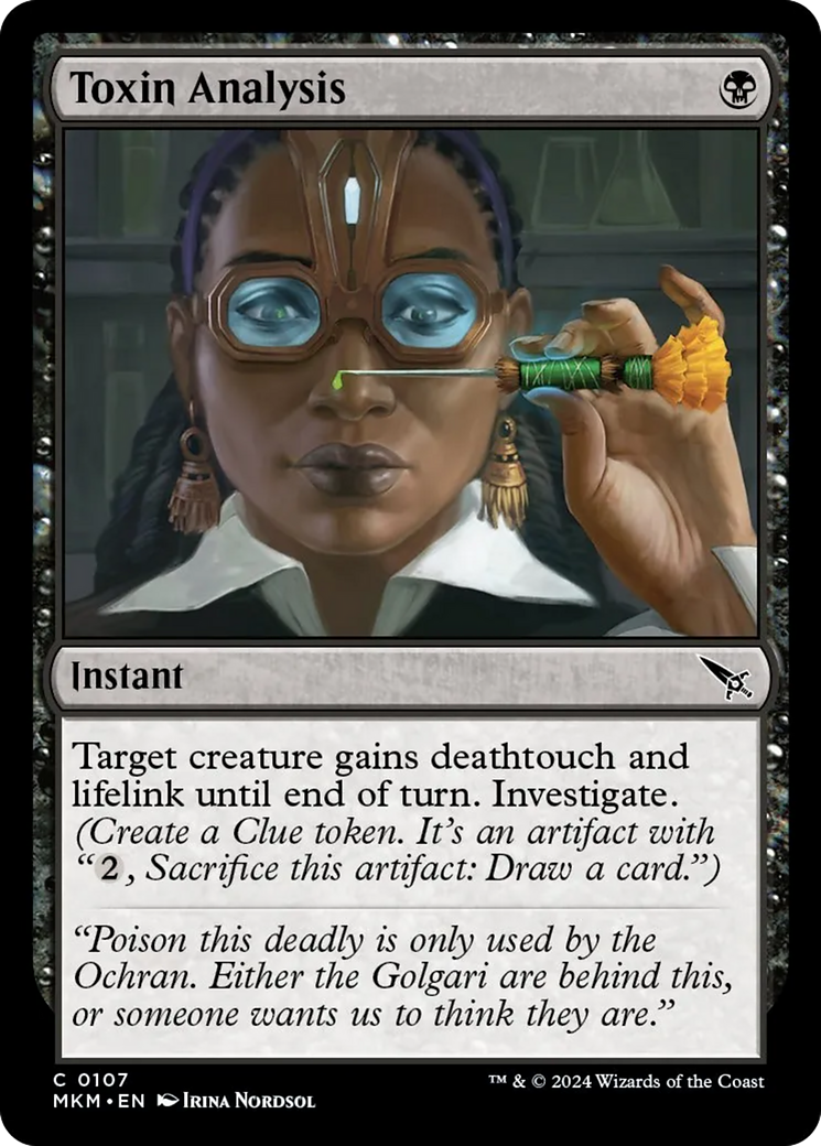 Toxin Analysis [Murders at Karlov Manor] | Card Citadel