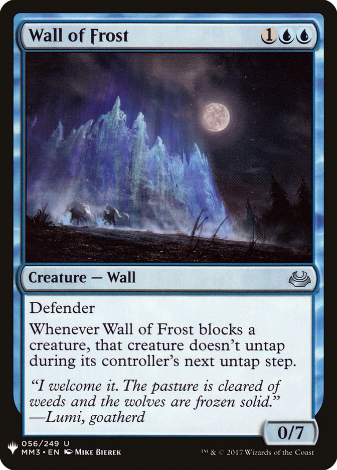 Wall of Frost [Mystery Booster] | Card Citadel