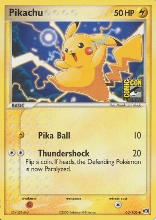 Pikachu (60/106) (2005 San Diego Comic Con) [Miscellaneous Cards] | Card Citadel