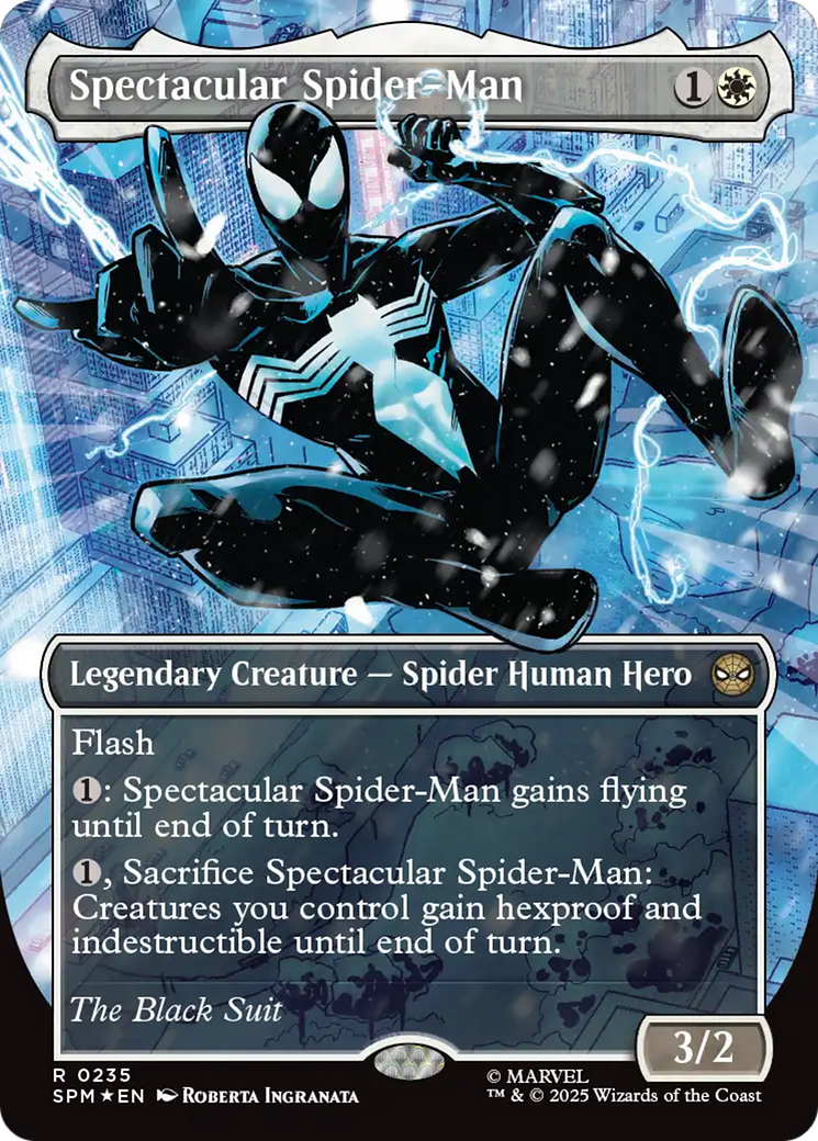 Spectacular Spider-Man (0235) (Borderless) (Textured Foil) [Marvel's Spider-Man] | Card Citadel