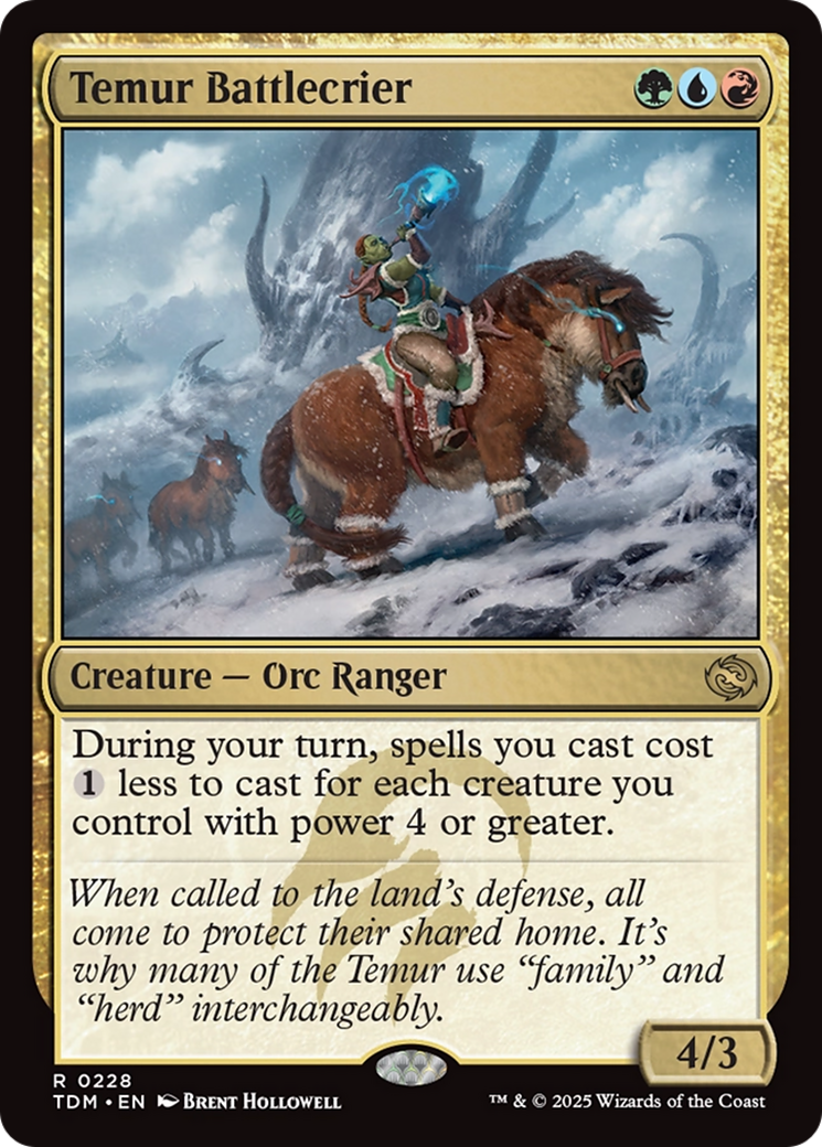 Temur Battlecrier [Tarkir: Dragonstorm] | Card Citadel
