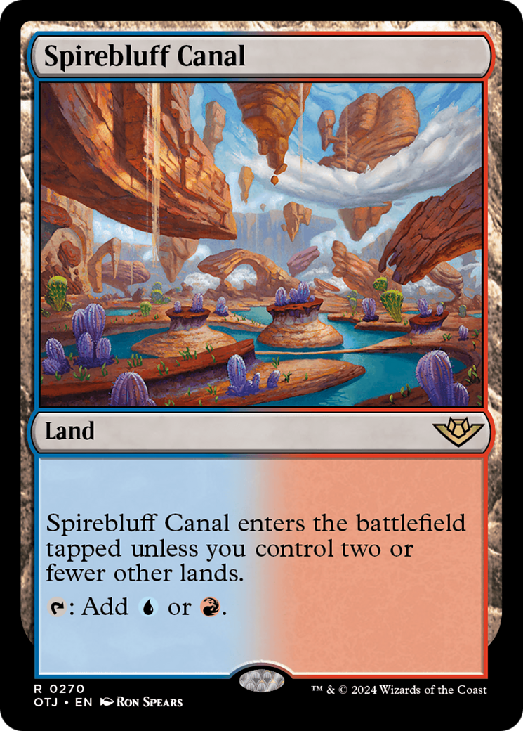 Spirebluff Canal [Outlaws of Thunder Junction] | Card Citadel