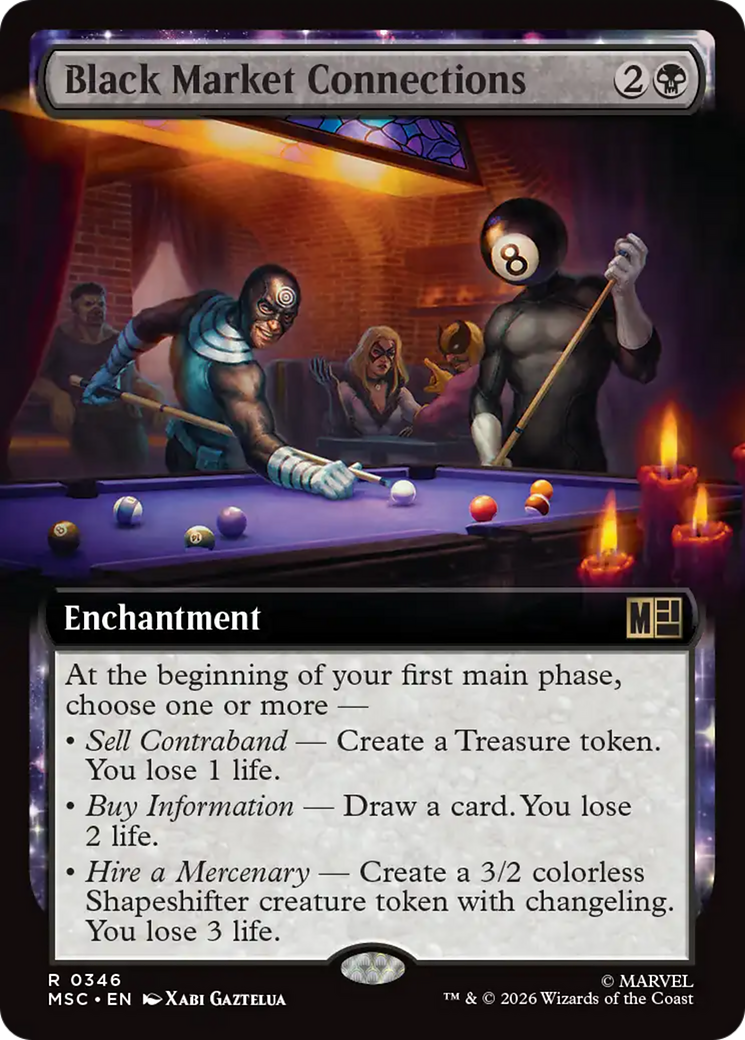 Black Market Connections (Extended Art) [Marvel Super Heroes Commander] | Card Citadel