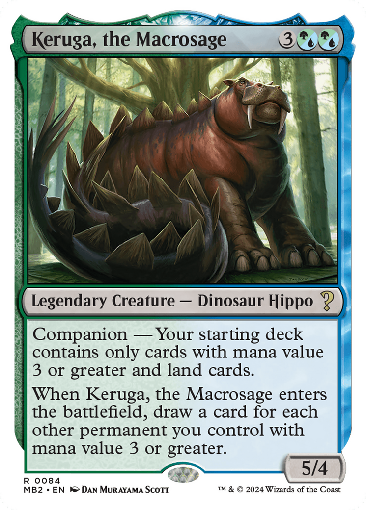 Keruga, the Macrosage (White Border) [Mystery Booster 2] | Card Citadel