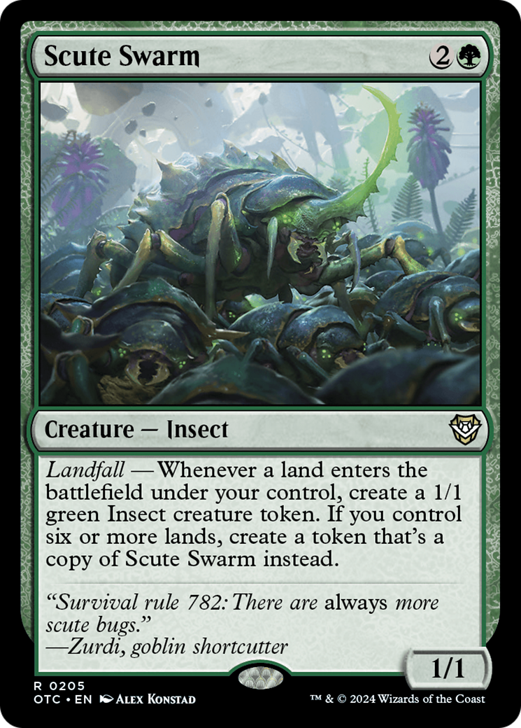 Scute Swarm [Outlaws of Thunder Junction Commander] | Card Citadel