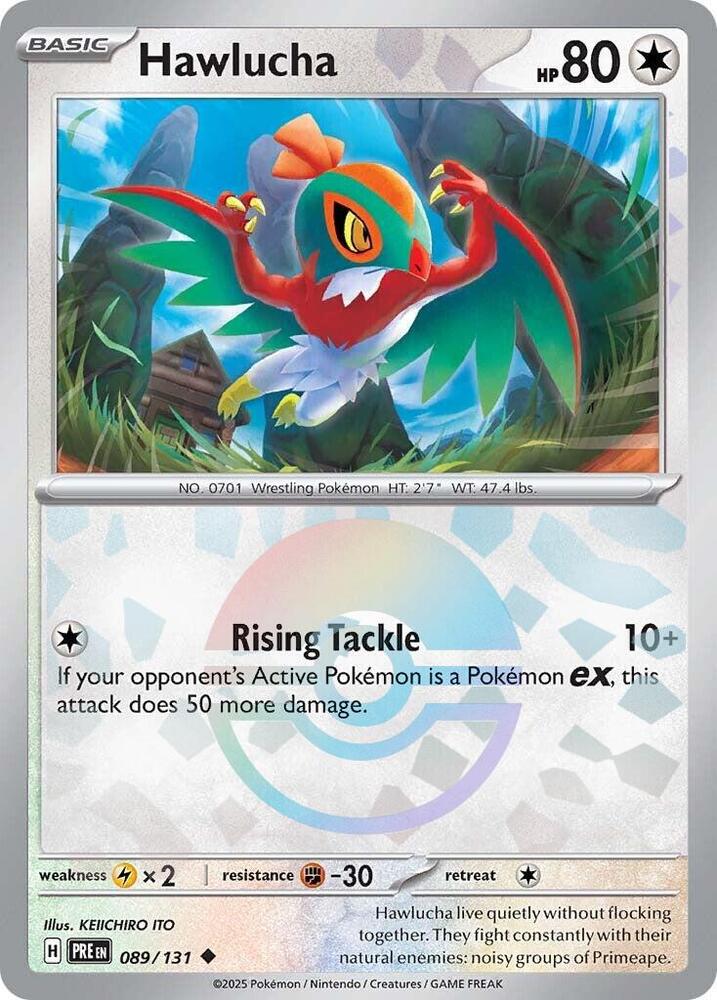 Hawlucha (089/131) (Poke Ball Pattern) [Scarlet & Violet: Prismatic Evolutions] | Card Citadel