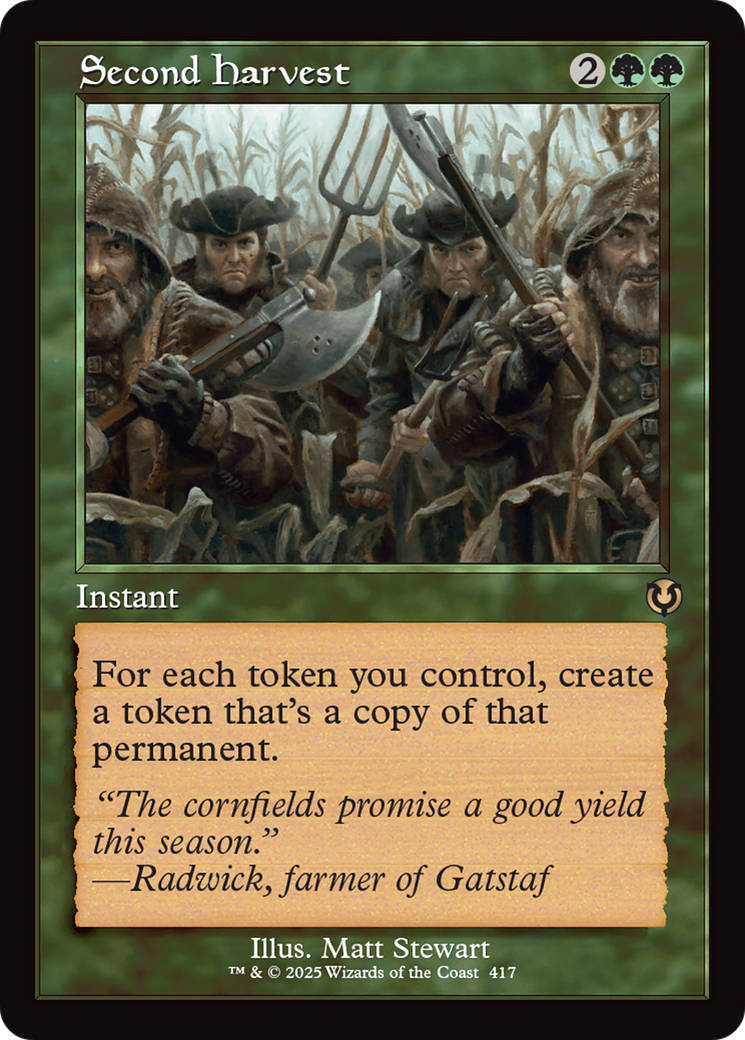 Second Harvest (Retro Frame) [Innistrad Remastered] | Card Citadel