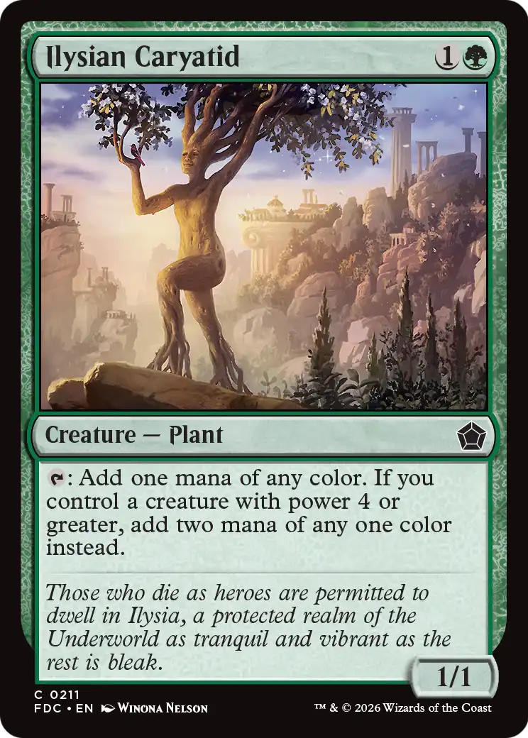 Ilysian Caryatid [Foundations Commander] | Card Citadel
