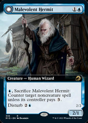 Malevolent Hermit // Benevolent Geist (Extended Art) [Innistrad: Midnight Hunt] | Card Citadel