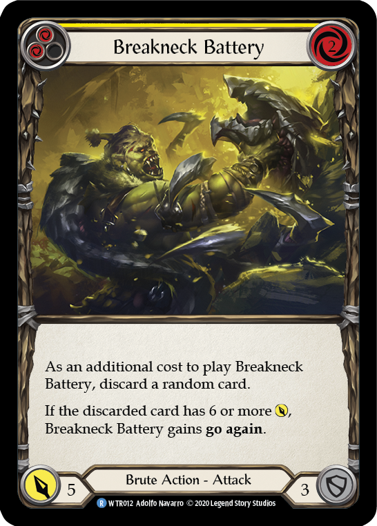 Breakneck Battery (Yellow) [U-WTR012] (Welcome to Rathe Unlimited)  Unlimited Normal | Card Citadel