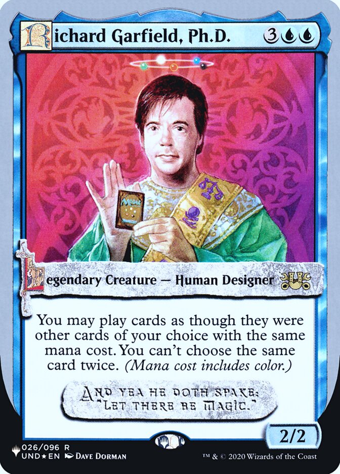 Richard Garfield, Ph.D. (Unfinity Foil Edition) [The List] | Card Citadel