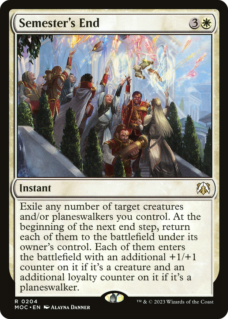 Semester's End [March of the Machine Commander] | Card Citadel