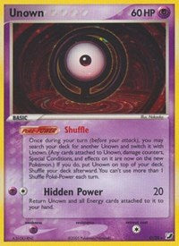 Unown (O) (O/28) [EX: Unseen Forces] | Card Citadel