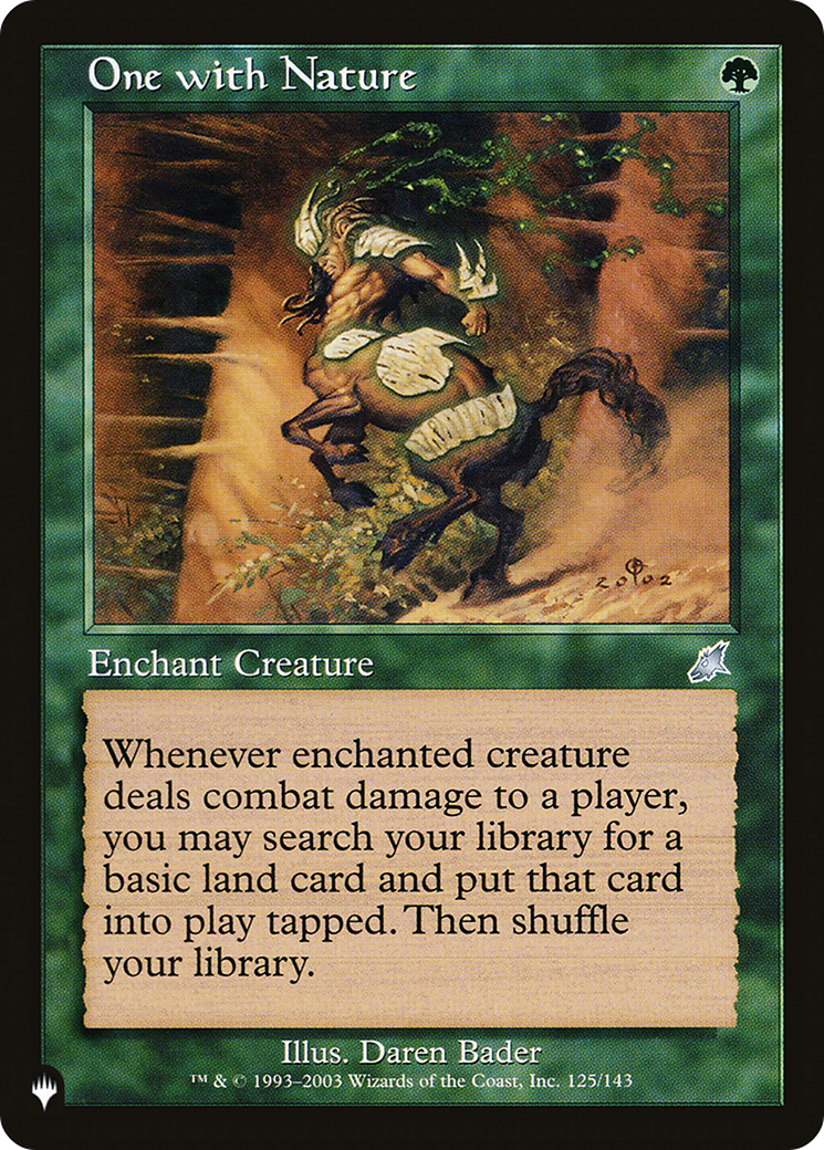 One with Nature [The List Reprints] | Card Citadel