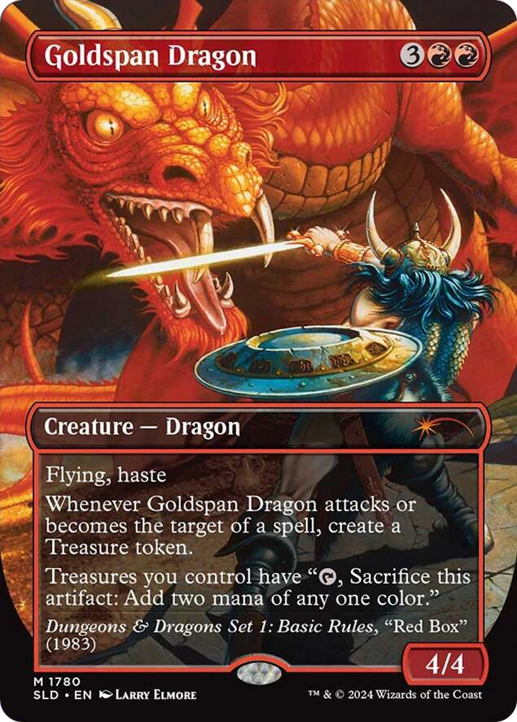 Goldspan Dragon (Rainbow Foil) [Secret Lair Drop Series] | Card Citadel