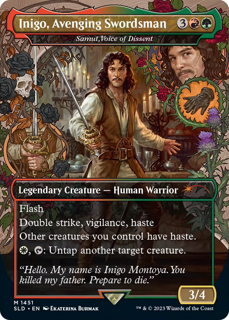 Inigo, Avenging Swordsman - Samut, Voice of Dissent [Secret Lair Drop Series] | Card Citadel