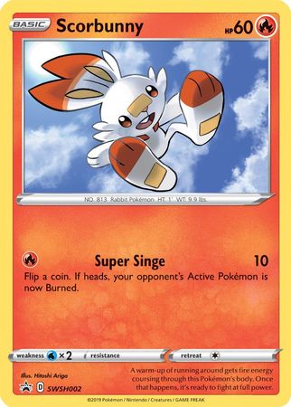 Scorbunny (SWSH002) [Sword & Shield: Black Star Promos] | Card Citadel