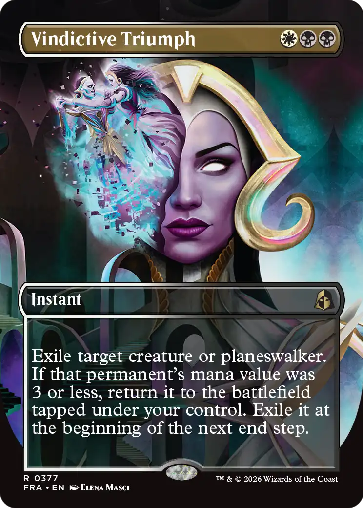 Vindictive Triumph (Borderless) [Reality Fracture] | Card Citadel