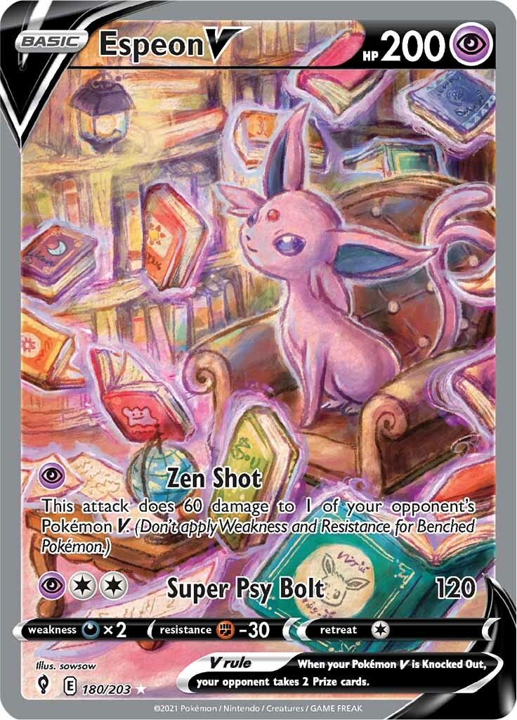 Espeon V (180/203) [Sword & Shield: Evolving Skies] | Card Citadel