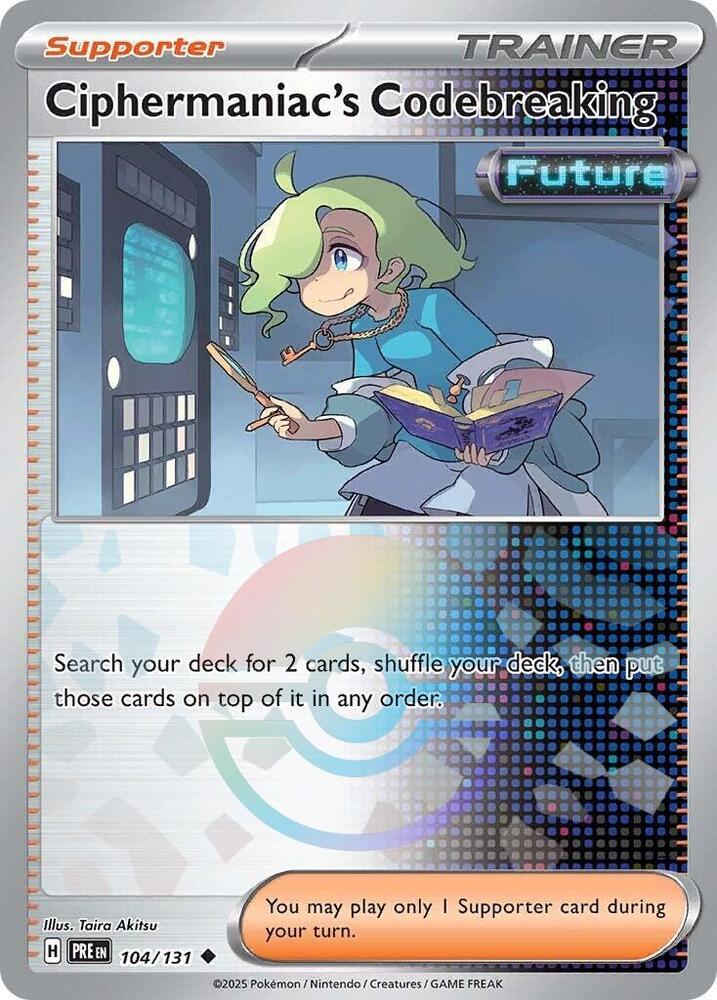 Ciphermaniac's Codebreaking (104/131) (Poke Ball Pattern) [Scarlet & Violet: Prismatic Evolutions] | Card Citadel