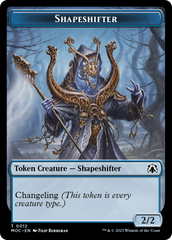 Blood // Shapeshifter Double-Sided Token [March of the Machine Commander Tokens] | Card Citadel