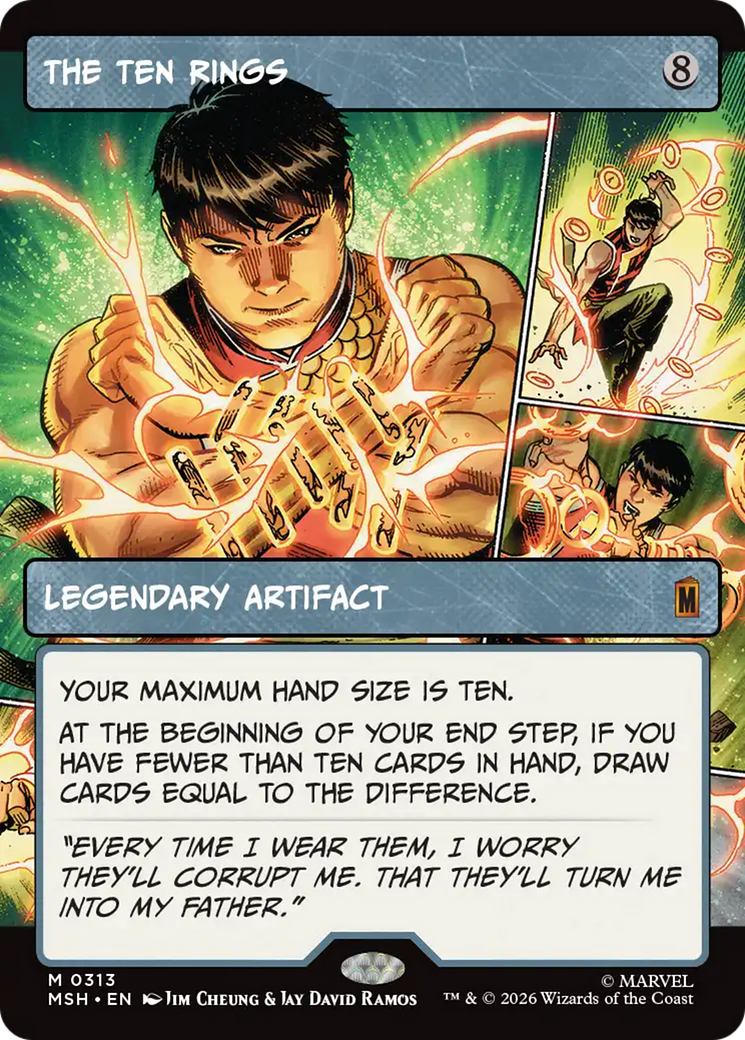 The Ten Rings (Borderless) [Marvel Super Heroes] | Card Citadel