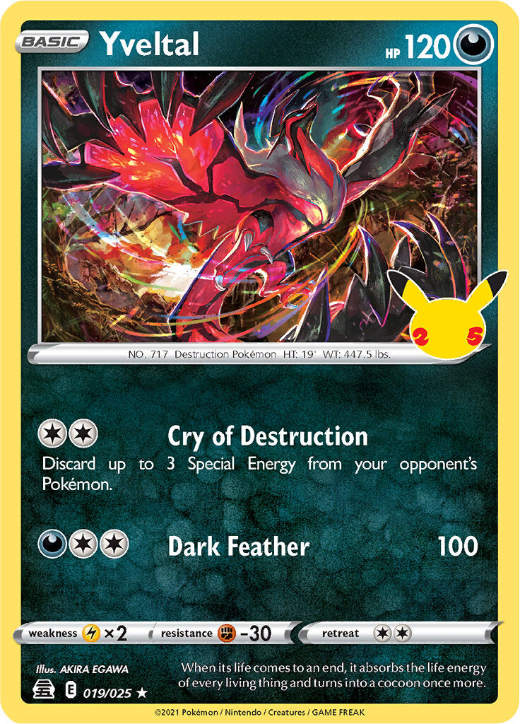 Yveltal (019/025) [Celebrations: 25th Anniversary] | Card Citadel