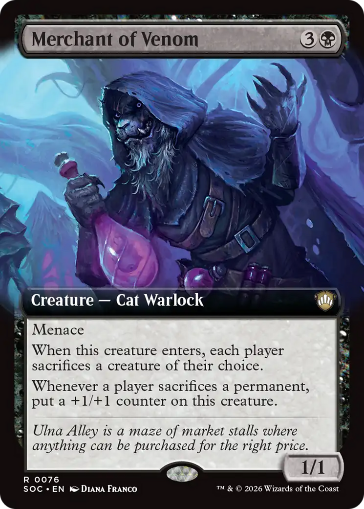Merchant of Venom (Extended Art) [Secrets of Strixhaven Commander] | Card Citadel