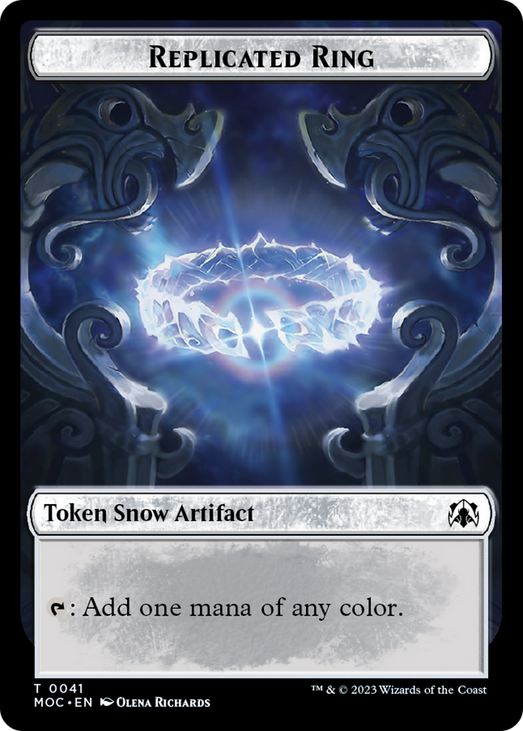 Food // Replicated Ring Double-Sided Token [March of the Machine Commander Tokens] | Card Citadel