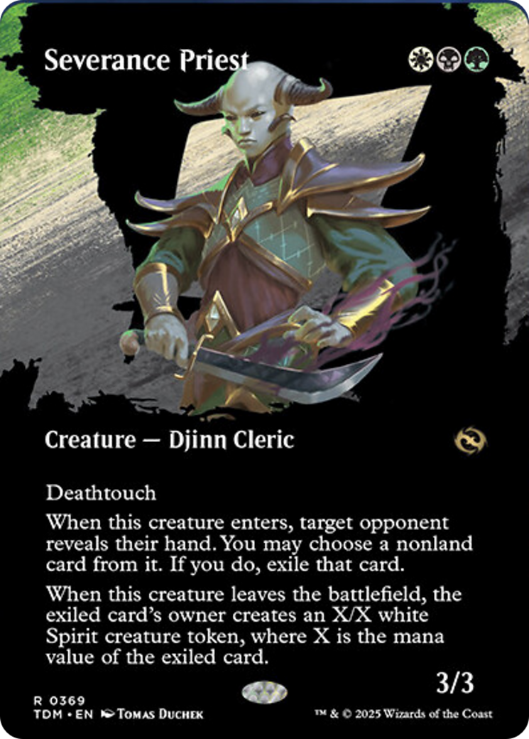 Severance Priest (Borderless) [Tarkir: Dragonstorm] | Card Citadel