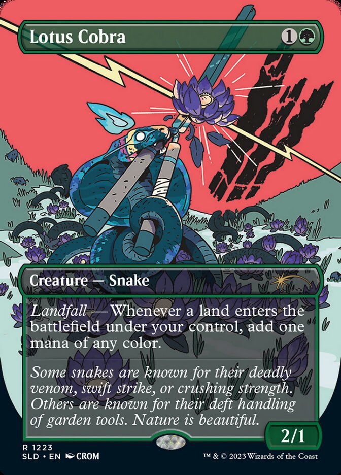 Lotus Cobra (Borderless) [Secret Lair Drop Series] | Card Citadel