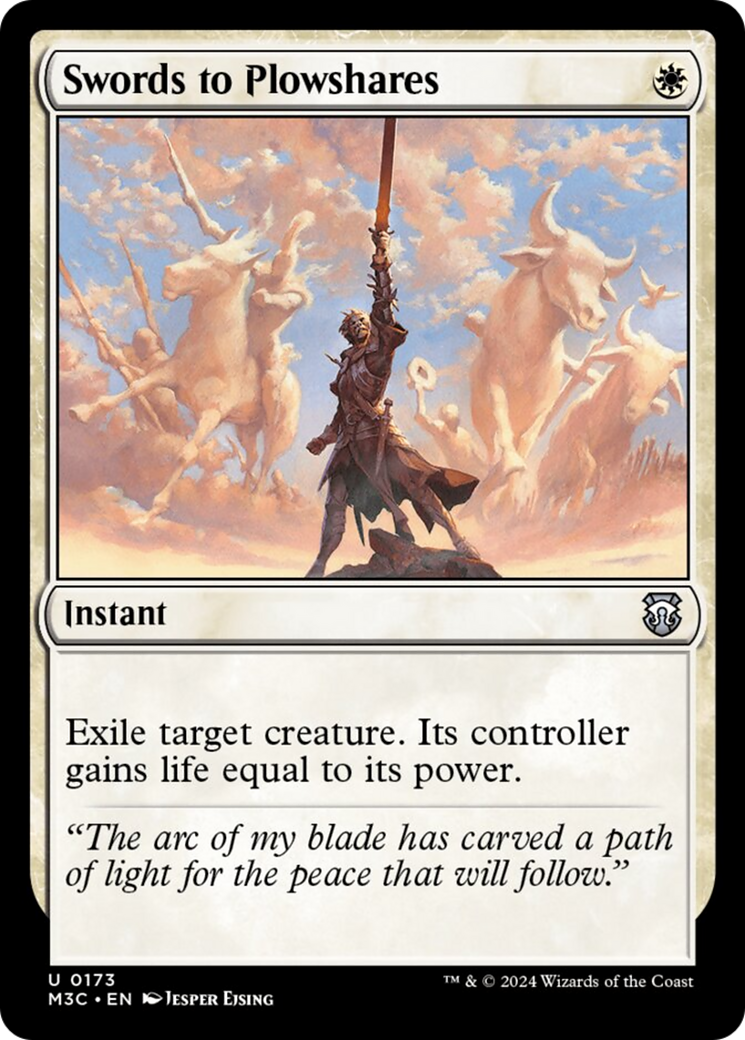 Swords to Plowshares (Ripple Foil) [Modern Horizons 3 Commander] | Card Citadel